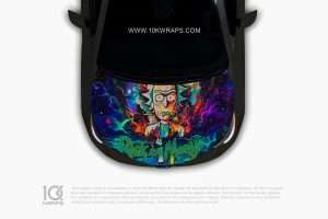 Rick And Morty Car Sticker Made With Top 3M Vinyl - 10KWRAPS