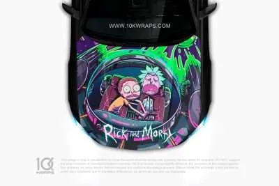 Rick And Morty Car Sticker Made With Top 3M Vinyl - 10KWRAPS