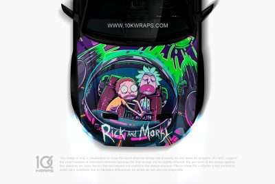 Rick And Morty Car Sticker Made With Top 3M Vinyl - 10KWRAPS