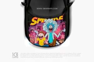 Rick And Morty Car Sticker Made With Top 3M Vinyl - 10KWRAPS