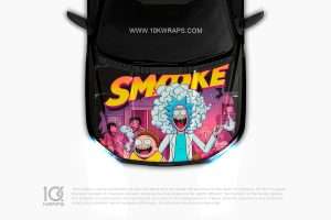 Rick And Morty Car Sticker Made With Top 3M Vinyl - 10KWRAPS