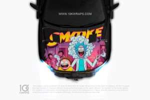 Rick And Morty Car Sticker Made With Top 3M Vinyl - 10KWRAPS