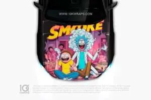 Rick And Morty Car Sticker Made With Top 3M Vinyl - 10KWRAPS