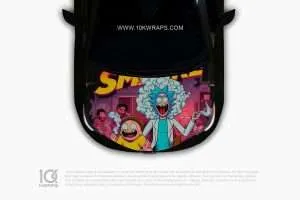 Rick And Morty Car Sticker Made With Top 3M Vinyl - 10KWRAPS