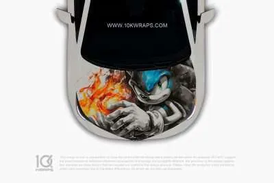 Sonic Anime Car Wraps 07 Made With Top 3M Vinyl - 10KWRAPS