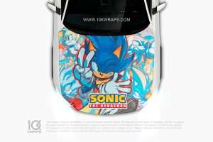 Sonic Anime Car Decal 51 Made With Top 3M Vinyl - 10KWRAPS