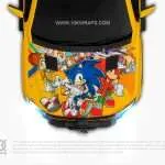 Sonic Anime Car Decal 51 Made With Top 3M Vinyl - 10KWRAPS