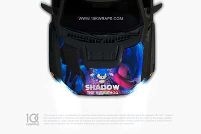 Sonic Anime Car Decal 51 Made With Top 3M Vinyl - 10KWRAPS