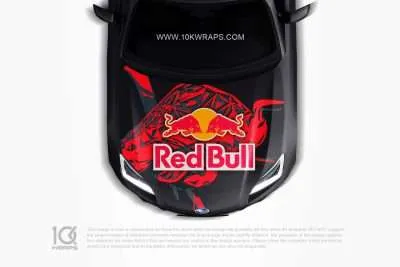 Red Bull Racing Car Wraps Made With Top 3M Vinyl - 10KWRAPS