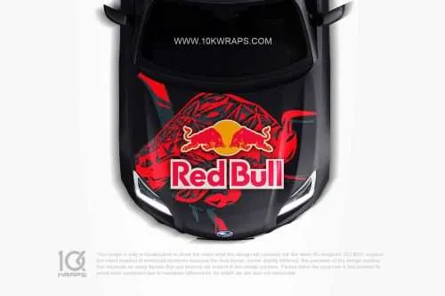 Red Bull Racing Car Wraps Made With Top 3M Vinyl - 10KWRAPS