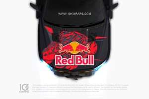 Red Bull Racing Car Wraps Made With Top 3M Vinyl - 10KWRAPS