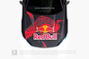 Red Bull Racing Car Wraps Made With Top 3M Vinyl - 10KWRAPS