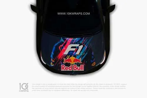 Red Bull Car Sticker 51 Made With Top 3M Vinyl - 10KWRAPS
