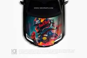 Red Bull Car Sticker 51 Made With Top 3M Vinyl - 10KWRAPS