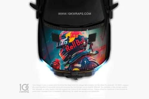 Red Bull Car Sticker 51 Made With Top 3M Vinyl - 10KWRAPS