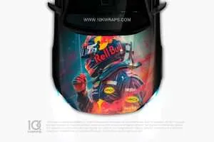 Red Bull Car Sticker 51 Made With Top 3M Vinyl - 10KWRAPS