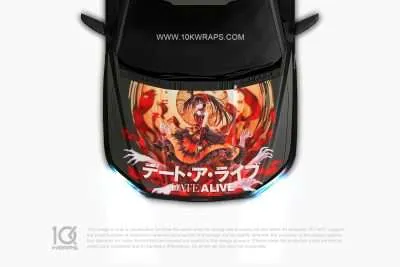 Kurumi Tokisaki Car Wrap: Anime Style for Your Hood