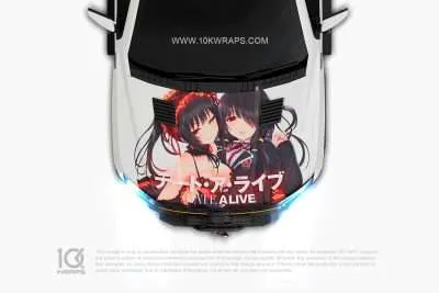 Kurumi Tokisaki Car Itasha Wrap: Anime Style for Your Hood
