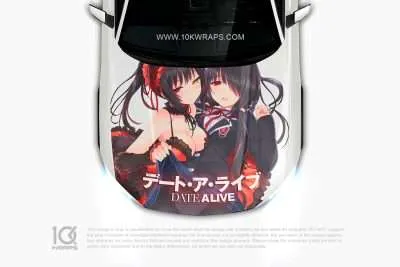 Kurumi Tokisaki Car Itasha Wrap: Anime Style for Your Hood