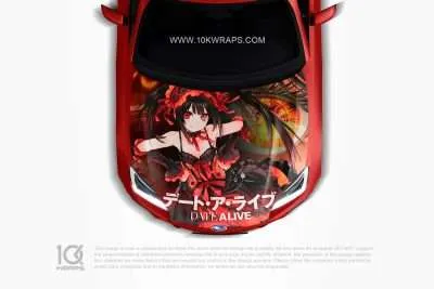 Kurumi Tokisaki Car Itasha Wrap: Anime Style for Your Hood