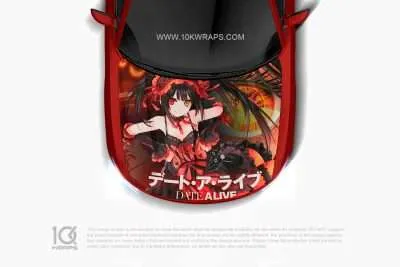 Kurumi Tokisaki Car Itasha Wrap: Anime Style for Your Hood
