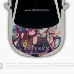 Custom Frieren Car Wrap – "Beyond Journey’s End" Itasha Hood Wrap for Dodge Charger