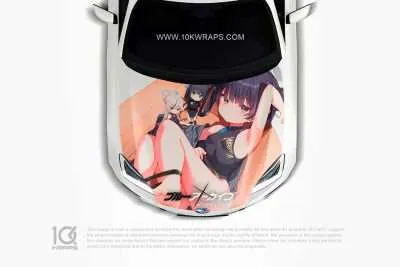 Mika Blue Archive Anime Car Wraps 02 Made With Top 3M Vinyl