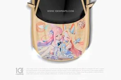 Kisaki Blue Archive Itasha Anime Decal Made With Top 3M Vinyl