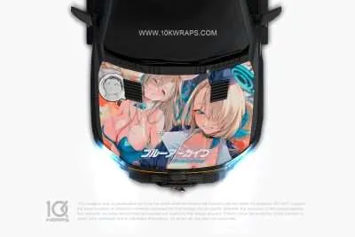 Kisaki Blue Archive Itasha Anime Decal Made With Top 3M Vinyl
