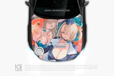 Kisaki Blue Archive Itasha Anime Decal Made With Top 3M Vinyl