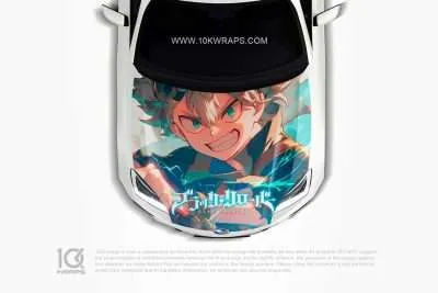 Black Clover Car Wraps 02 Made With Top 3M Vinyl - 10KWRAPS