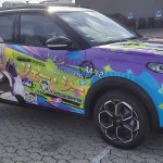 Pardofelis Honkai Impact 3rd Anime Itasha Car Wrap for Citroën ë-C3