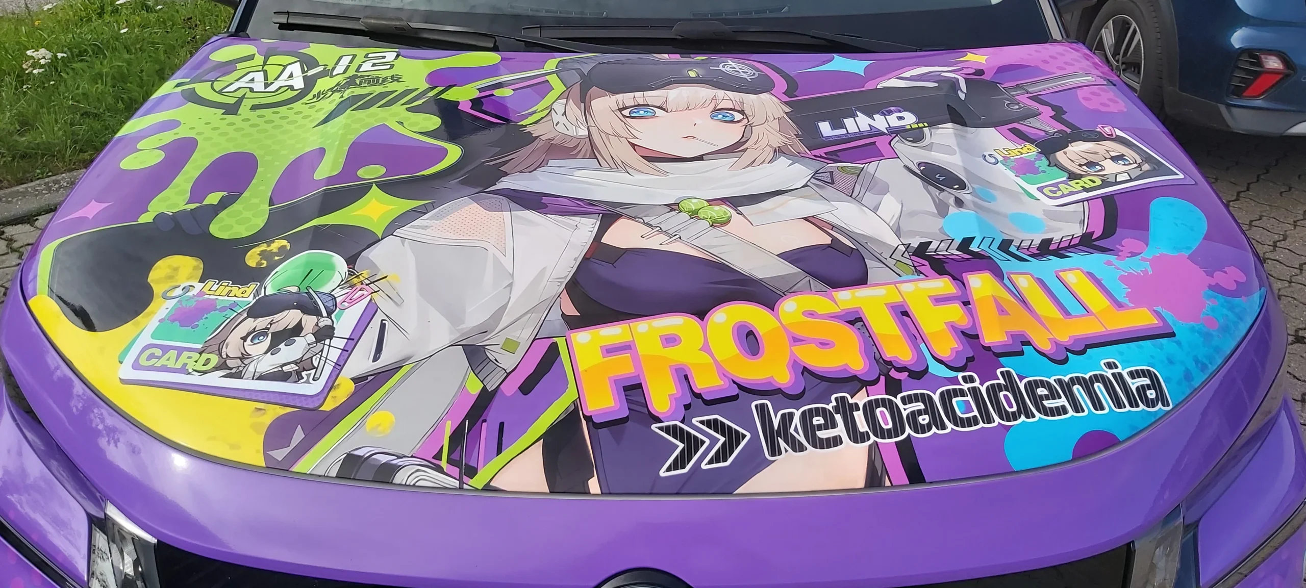 Click to view full screen Pardofelis Honkai Impact 3rd Anime Itasha Car Wrap for Citroën ë-C3
