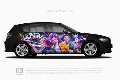 Custom Design Full Car Wrap With 3M Vinyl
