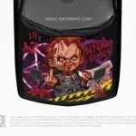 Chucky Car Hood Wrap [CK-54] - 10K Wraps | Horror Car Sticker