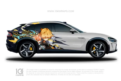 Demon Slayer Car Wraps 23 Made With Top 3M Vinyl-10KWRAPS