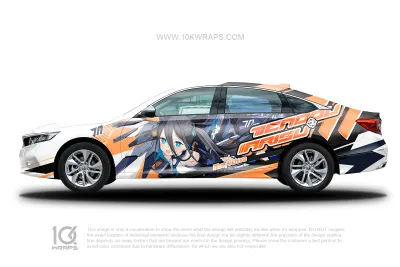 Sunaookami Shiroko Car Wraps Made With Top 3M Vinyl