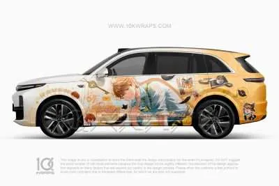 Ellen Joe Zenless Zone Zero Car Wrap – Cyberpunk Graffiti Itasha