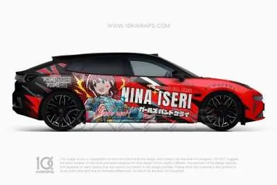 HUNTRIX Anime Car Wraps Made With Top 3M Anime Itasha Vinyl