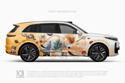 Ellen Joe Zenless Zone Zero Car Wrap – Cyberpunk Graffiti Itasha