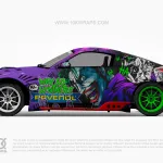 Joker Car Wraps JK-12 Made With Top 3M Vinyl - 10KWRAPS