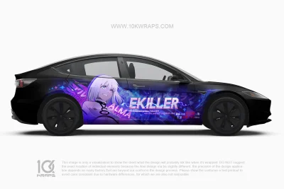 Harley Quinn Car Wraps 02 Made With Top 3M Vinyl - 10KWRAPS