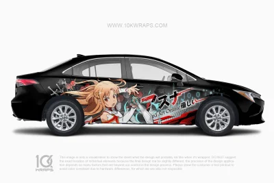 Sword Art Online Car Wraps Made With Top 3M Vinyl - 10KWRAPS
