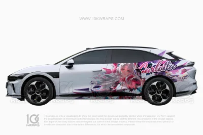 Carlotta Montelli Wuthering Waves Subaru WRX Itasha Car Wrap – Custom Anime Vinyl Design by 10KWRAPS