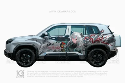 Skadi Arknights Anime Folierung Auto – Mitsubishi Lancer Evo Itasha Wrap