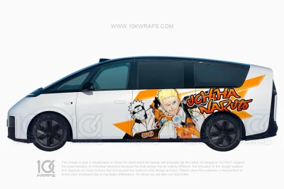 Naruto Car Wrap for Chrysler 300C – Custom Anime Itasha Vinyl Design by 10KWRAPS