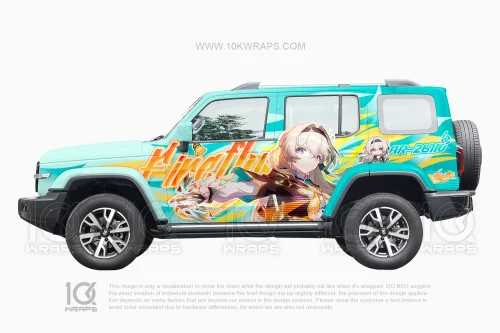 Star Rail Anime Car Wrap Made With Top 3M Vinyl 10KWRAPS