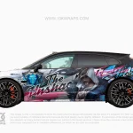 Sylas League of Legends Anime Car Wrap for Chevy Camaro – Custom Gaming-Inspired Design by 10KWRAPS Unleash raw rebel energy with this Sylas League of Legends custom car wrap, created by 10KWRAPS for a bold, high-impact performance build. Inspired by one of the most dangerous and charismatic champions in League of Legends, this wrap combines dark blue tones, neon cyan accents, aggressive graffiti-style lettering, and dramatic character artwork to create a wrap that feels powerful, chaotic, and unmistakably game-inspired. This design is perfect for drivers who want a wrap with a dark esports aesthetic, strong side impact, and a full custom show-car feel. Design Concept & Visual Style This wrap is built around Sylas from League of Legends, using a visual direction that feels intense, rebellious, and battle-ready. The overall style mixes esports branding, urban graffiti elements, and dark fantasy character art into one cohesive wrap concept. The visual style feels: Aggressive Dark and moody Gaming-inspired Futuristic Street-style Perfect for a performance car build The design uses a striking blend of: Deep navy blue Black White Electric cyan Light blue highlights Small pink accent streaks This color palette gives the wrap a high-energy competitive look while keeping it visually clean and premium. Image Design Analysis The uploaded images show both side views, plus a rear view and hood design, making it clear that this is a full custom wrap concept rather than a simple decal kit. Side 1 Analysis One side features a large Sylas portrait across the rear half of the body, with a darker, more serious expression. The center section includes large stylized typography reading “The Chains”, reinforcing Sylas’s identity and making the side layout feel strong and branded. The front side section includes layered sponsor-style logos and a glowing blue fantasy emblem, helping the design lean further into an esports / gaming team aesthetic. Side 2 Analysis The opposite side uses a more intense version of Sylas artwork with darker shadows and stronger contrast. Large graffiti-inspired typography stretches across the doors, creating a fast, aggressive flow from front to rear. The rear quarter panel includes oversized “SYLAS” lettering in bright cyan and black, making the back half of the car visually dominant and instantly recognizable. Rear View Analysis The rear view continues the theme with bold text reading “No More Cages!”, which fits Sylas’s rebellious identity perfectly. The back section stays clean but still highly thematic, helping the wrap look complete from every angle. Hood Design Analysis The hood graphic continues the League of Legends theme with character artwork and large text elements. This makes the front of the vehicle much more dramatic and gives the full wrap a complete show-car appearance. Overall Impression The overall design feels: Bold and rebellious Esports-inspired Dark and cinematic Strongly character-driven Great for a custom gaming-themed performance build Vehicle Fitment This wrap is listed as: Sylas League of Legends Anime Car Wrap – Chevy Camaro The design can be customized to fit the major visible sections of the vehicle, including: Hood Front fenders Doors Side skirts Rear quarter panels Rear section Optional bumper and trunk graphics Whether you want a side-dominant layout or a more complete full-wrap presentation, the design can be adjusted to fit your build. Key Features Custom Sylas League of Legends car wrap Gaming-inspired esports style design Large Sylas character artwork Dark blue, black, white, and electric cyan color scheme Graffiti-style typography and dynamic motion graphics Sponsor-style gaming logo details Rear “No More Cages!” themed graphic Matching hood artwork for a full custom look Ideal for show cars, gaming fans, and custom performance builds Printed on premium-quality vinyl Premium Vinyl Printing At 10KWRAPS, every custom wrap is printed using premium-quality vinyl for: Sharp artwork detail Strong color vibrancy Smooth gradient transitions Clean line definition Professional installation-ready output Each layout is prepared with real-world installation in mind, including panel breaks, body curves, trim alignment, and door gaps. This product includes the printed wrap graphics only. Professional installation is recommended for the best final result. Perfect For This Sylas wrap is ideal for: League of Legends fans Sylas mains and collectors Gamers who want a custom vehicle theme Performance car owners Esports-inspired builds Car meets and convention displays Show-car projects Drivers who want a dark, aggressive custom wrap Customization Available Need this design adjusted for your own car? 10KWRAPS can customize the layout based on your vehicle model, body style, and wrap coverage preference. We can modify: Character placement Text layout Color balance Sponsor/logo detail density Full wrap or partial wrap format Hood and rear graphics Fitment for other coupes, sedans, hatchbacks, SUVs, or sports cars Whether you want a full Sylas show-car wrap or a cleaner side graphic version, we can create a custom layout for your build. Why Choose 10KWRAPS? 10KWRAPS specializes in custom anime, gaming, and itasha wrap design and printing for cars, SUVs, motorcycles, and one-of-a-kind vehicle builds. We focus on: Vehicle-specific layout design High-resolution artwork Strong visual impact Premium vinyl printing Installation-friendly file preparation From concept to final print, 10KWRAPS helps turn your favorite game or character into a professional custom wrap.