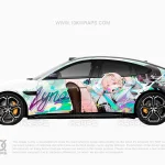 Lynae Wuthering Waves Hyundai Genesis Anime Wrap – Custom Itasha Vinyl Design by 10KWRAPS