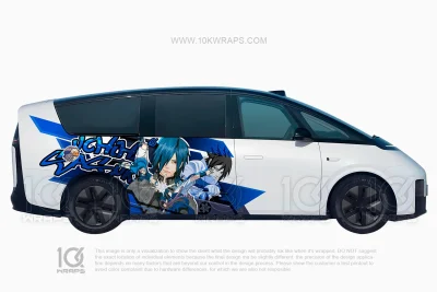 Naruto Car Wrap for Chrysler 300C – Custom Anime Itasha Vinyl Design by 10KWRAPS